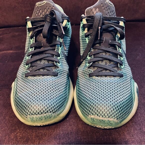 Nike Kobe Bryant X 10 size 9 US 42.5 EUR "vino" Green and Black Athletic Shoes - Picture 3 of 12